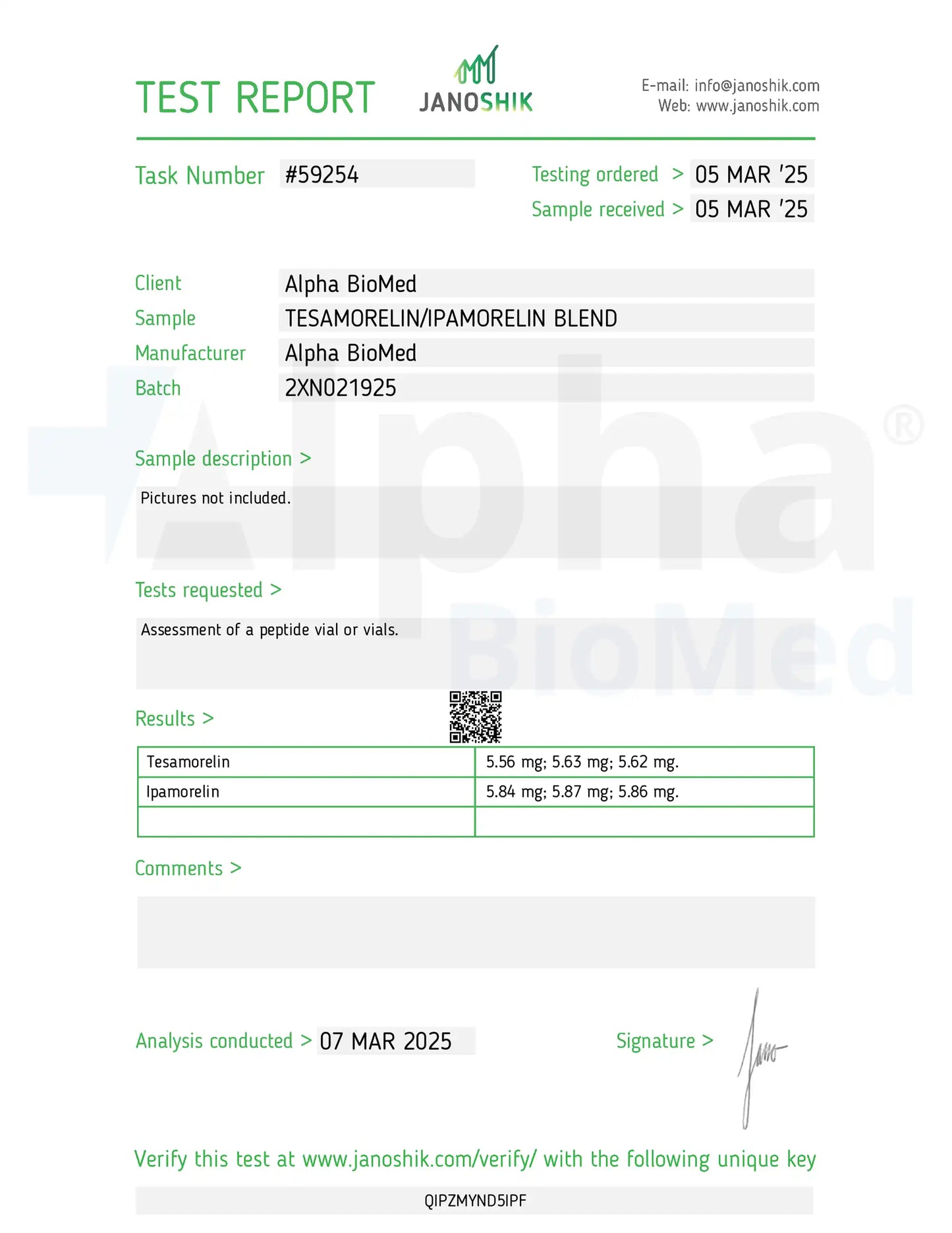 2X Blend Tesamorelin (5mg) / Ipamorelin (5mg)