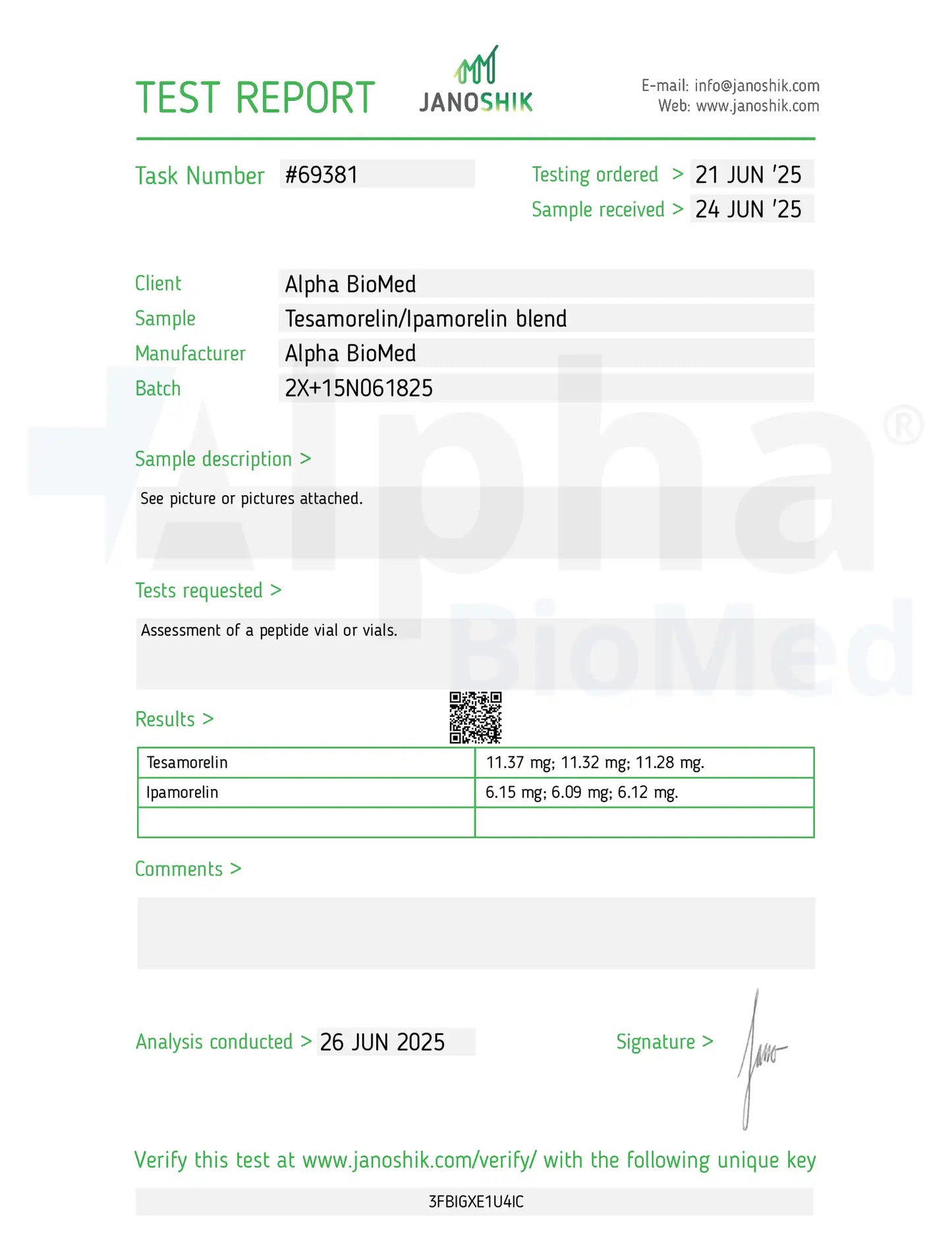2X Blend Tesamorelin (10mg) / Ipamorelin (5mg) (5ml Vial)