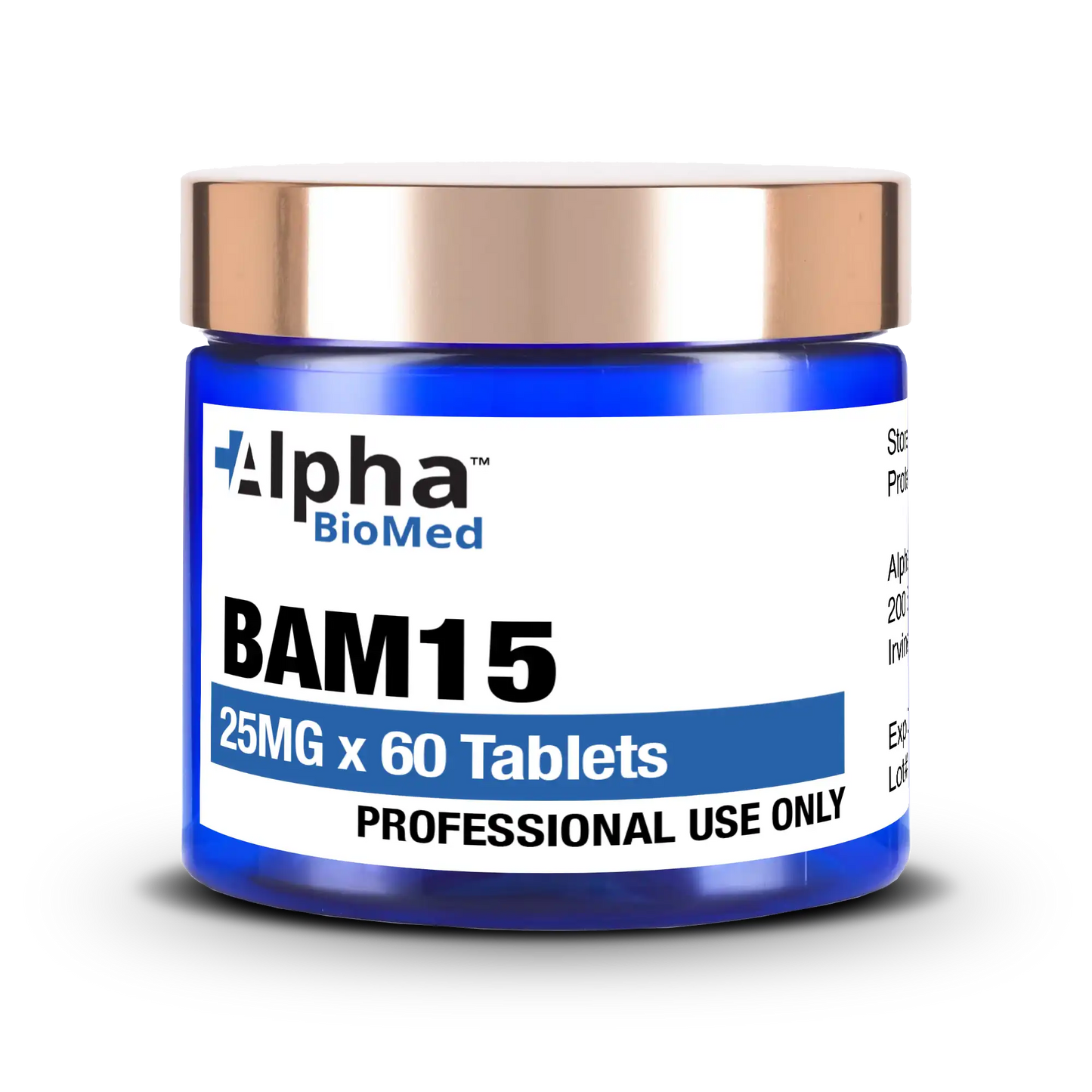 BAM15 (25mg) x 60 Tablets
