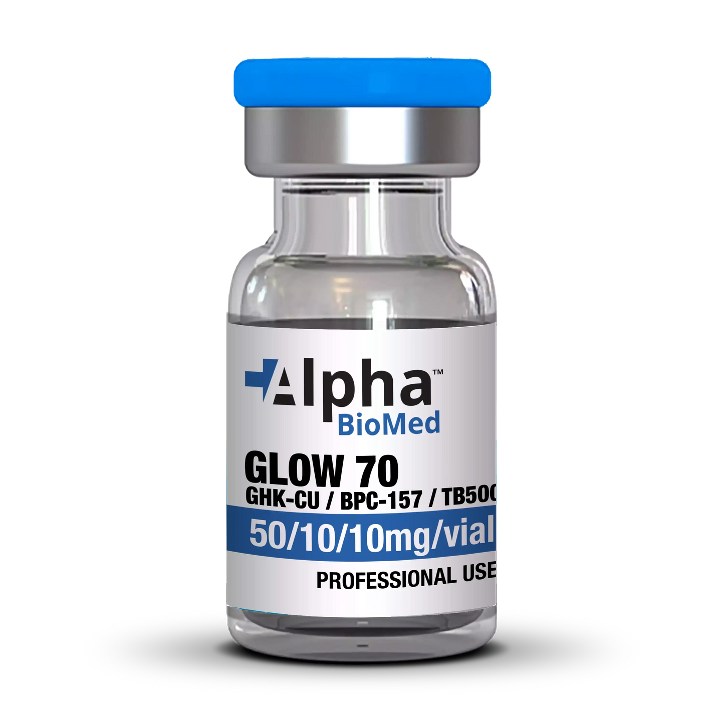 GLOW 70 - GHK-Cu (50mg) / BPC-157 (10mg) / TB500 (10mg)