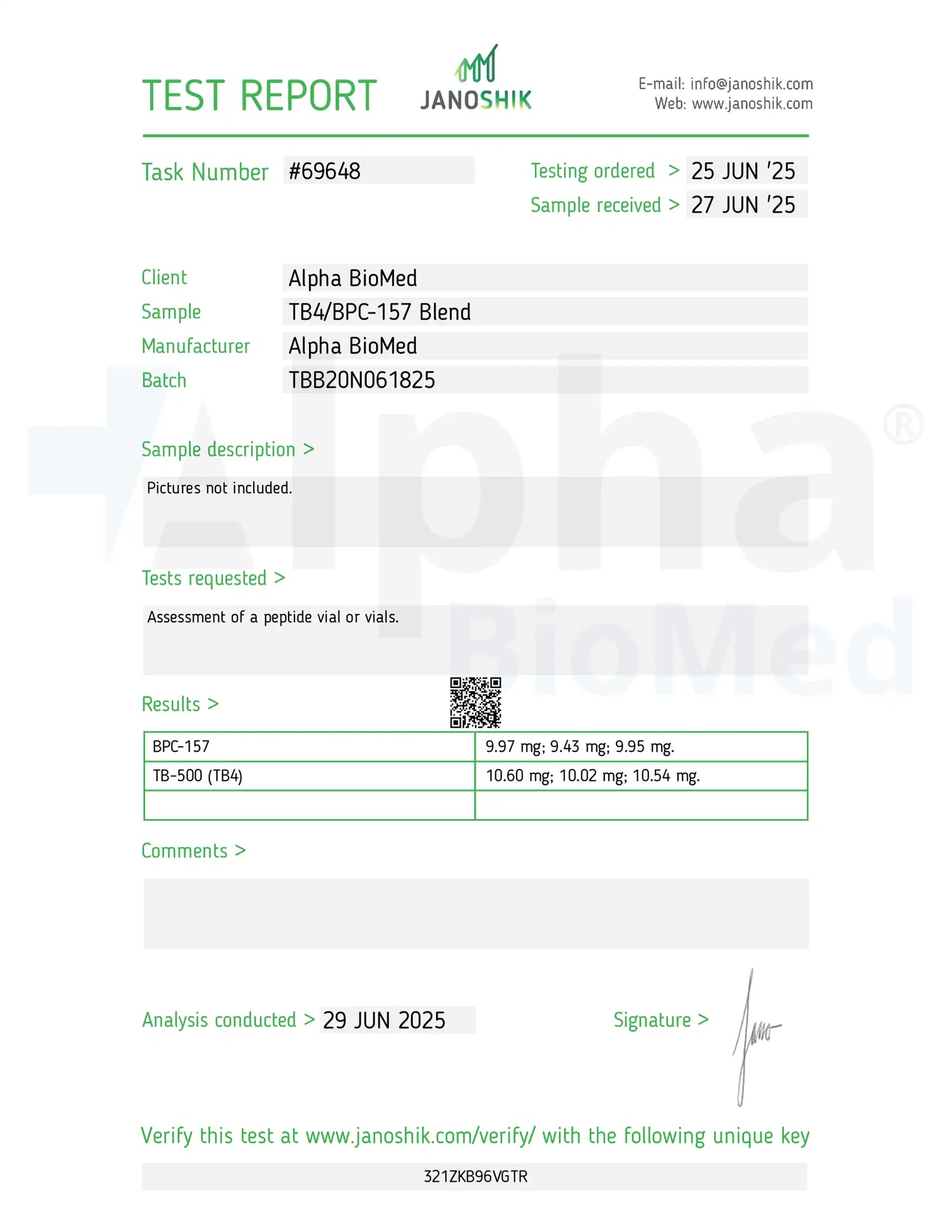 Wolverine Blend - BPC-157 (10mg) / TB500 (10mg)