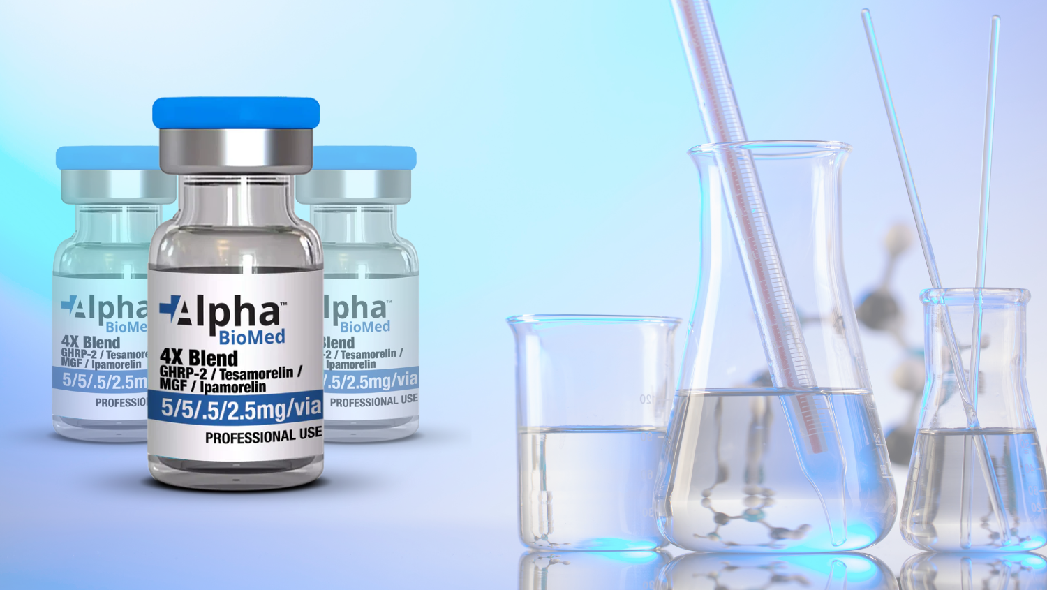 ipamorelin or ghrp 2 4X Blend GHRP-2, Tesamorelin, MGF, Ipamorelin main image 0