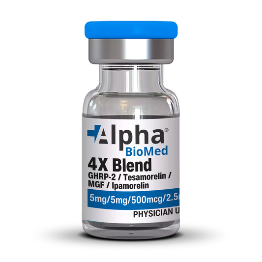 4X Blend GHRP-2 (5mg) / Tesamorelin (5mg) / MGF (500mcg) / Ipamorelin (2.5mg)