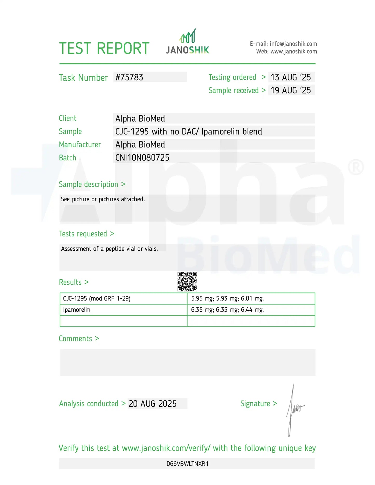 2X Blend CJC-1295 No DAC (5mg) / Ipamorelin (5mg)