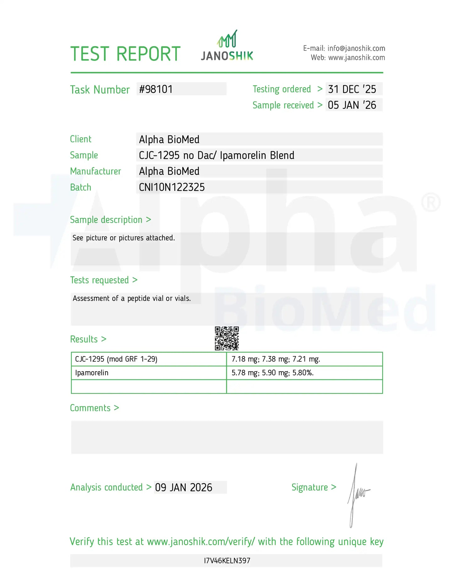 2X Blend CJC-1295 No DAC (5mg) / Ipamorelin (5mg)