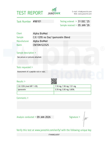 2X Blend CJC-1295 No DAC (5mg) / Ipamorelin (5mg)
