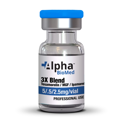 3X Blend Tesamorelin (5mg) / MGF (500mcg) / Ipamorelin (2.5mg)