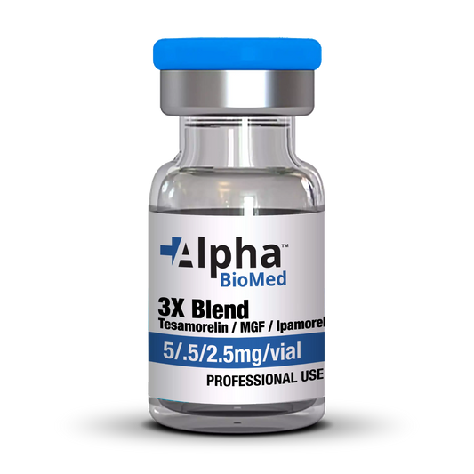 3X Blend Tesamorelin (5mg) / MGF (500mcg) / Ipamorelin (2.5mg)