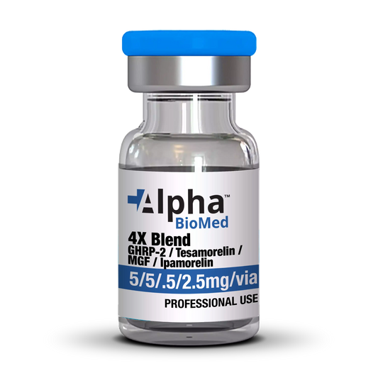 4X Blend GHRP-2 (5mg) / Tesamorelin (5mg) / MGF (500mcg) / Ipamorelin (2.5mg)