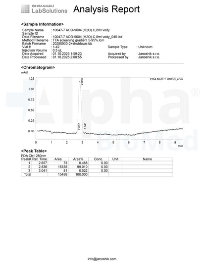 AOD 9604 (6mg) - Alpha BioMed AOD 9604 (6mg) - Alpha BioMed