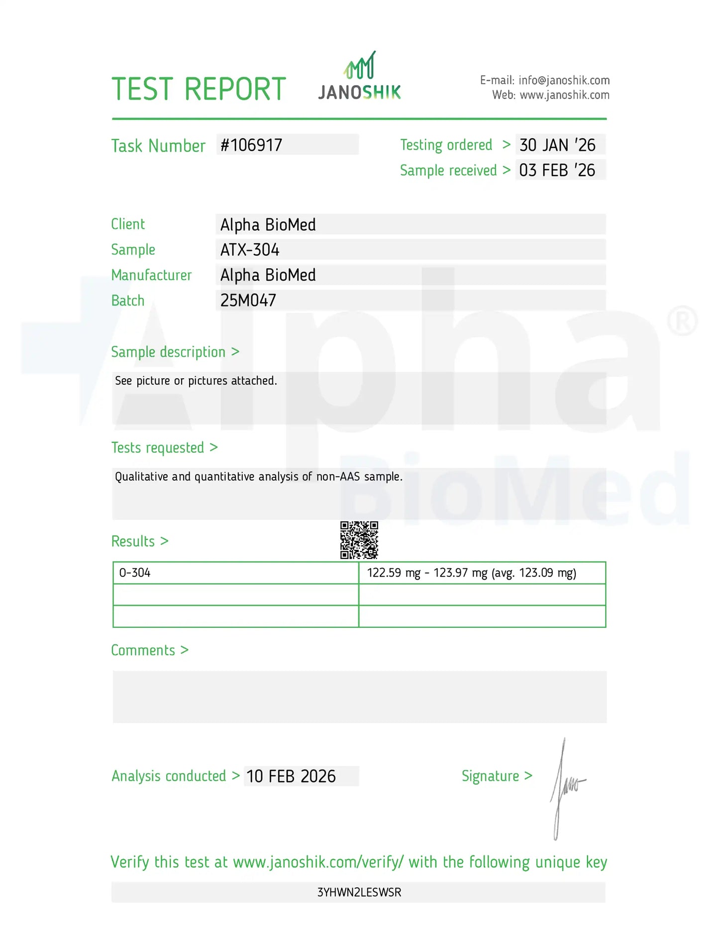 ATX-304 (100mg) x 60 Tablets