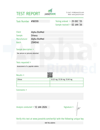 Dihexa (30mg) x 30 Tablets