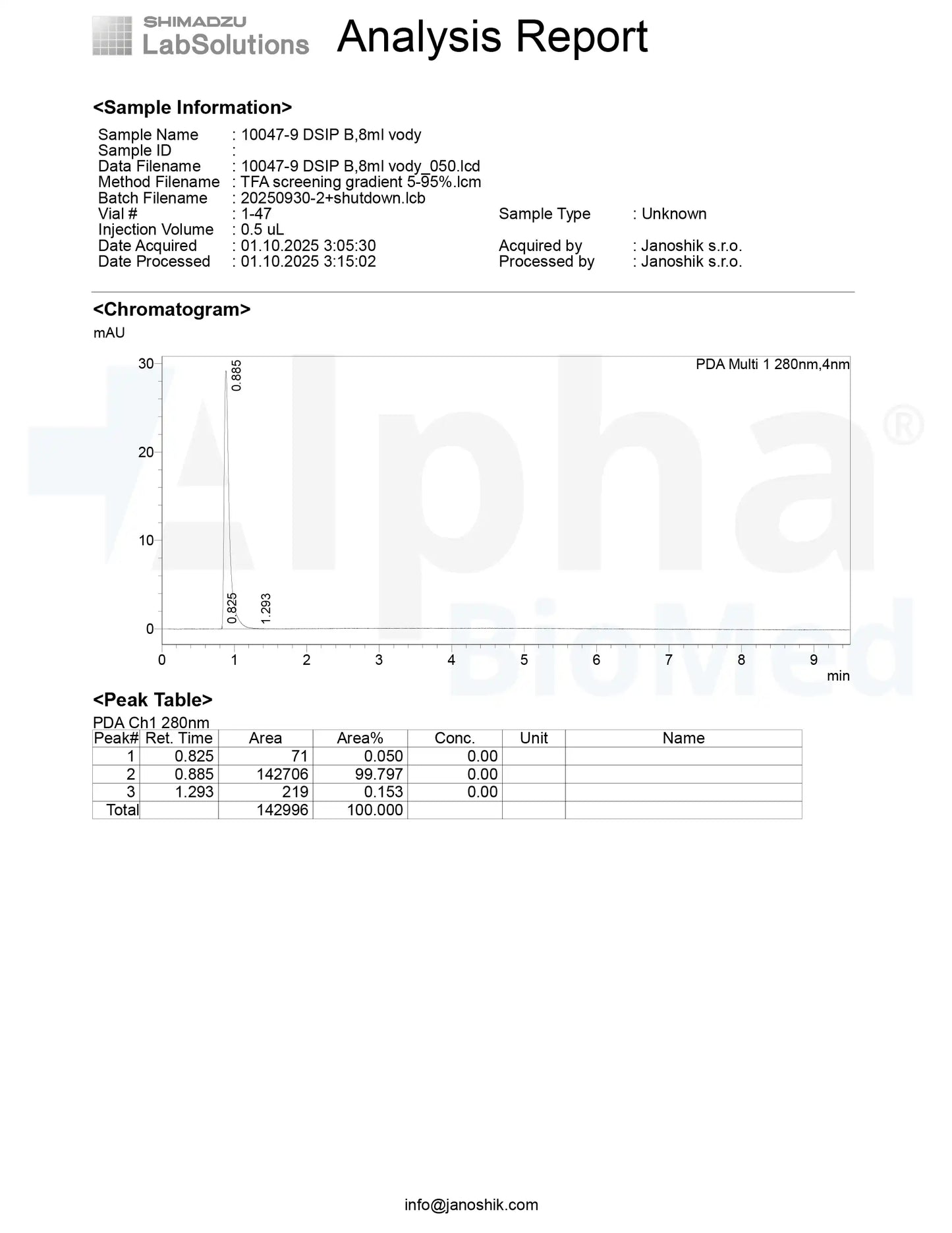 DSIP (5mg) - Alpha BioMed DSIP (5mg) - Alpha BioMed