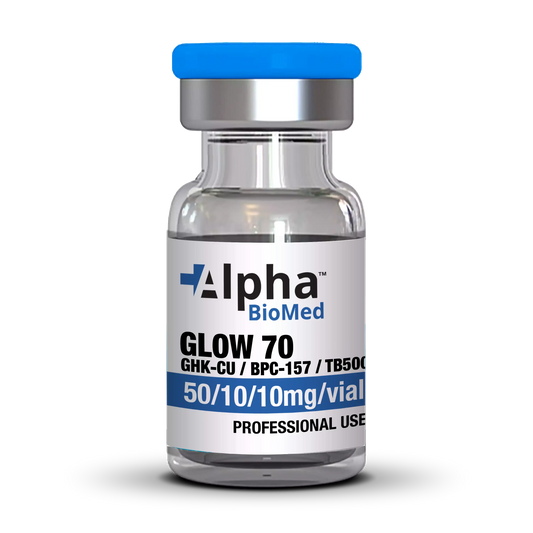 GLOW 70 - GHK-CU (50mg) / BPC-157 (10mg) / TB500 (10mg)