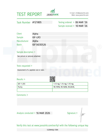 igf 1 lr3 fda approved IGF-1 LR3 (1mg)
