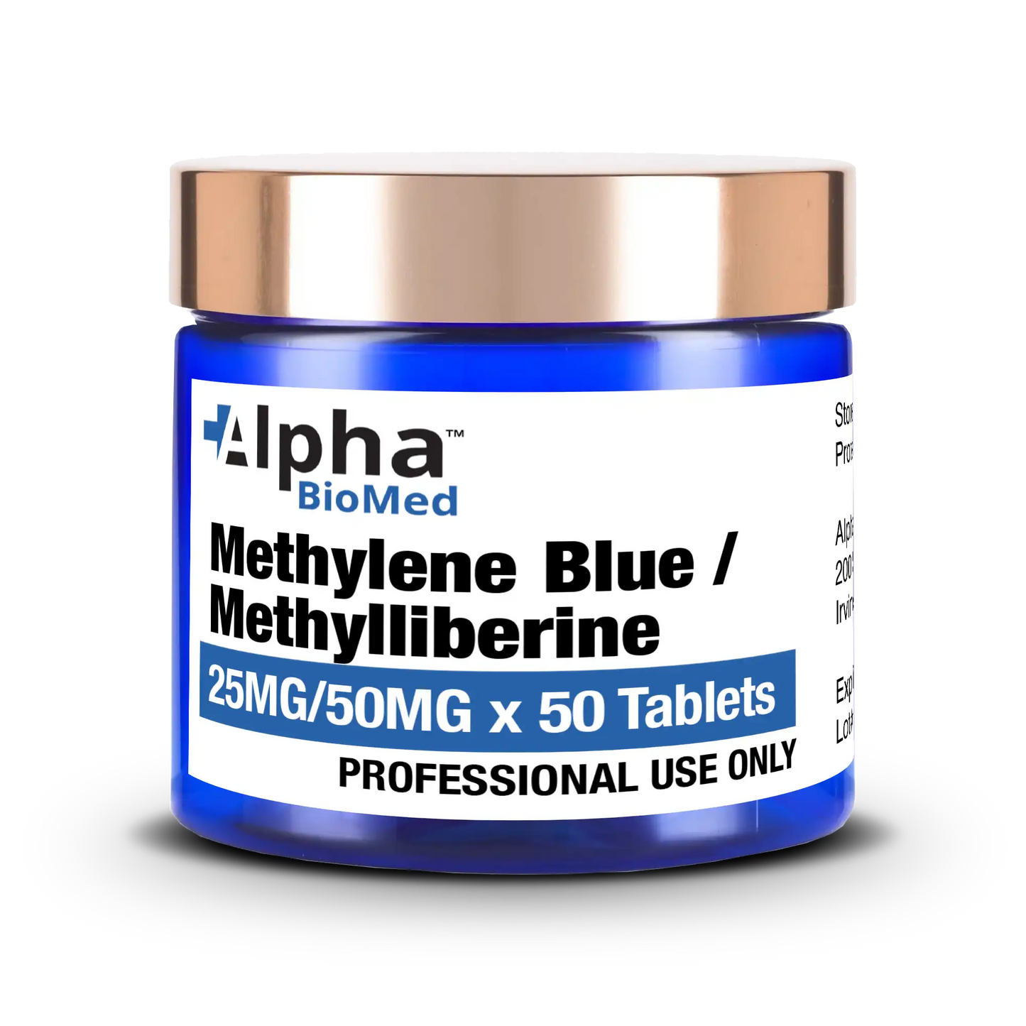 Methylene Blue (25mg) / Methylliberine (50mg) x  50 Tablets