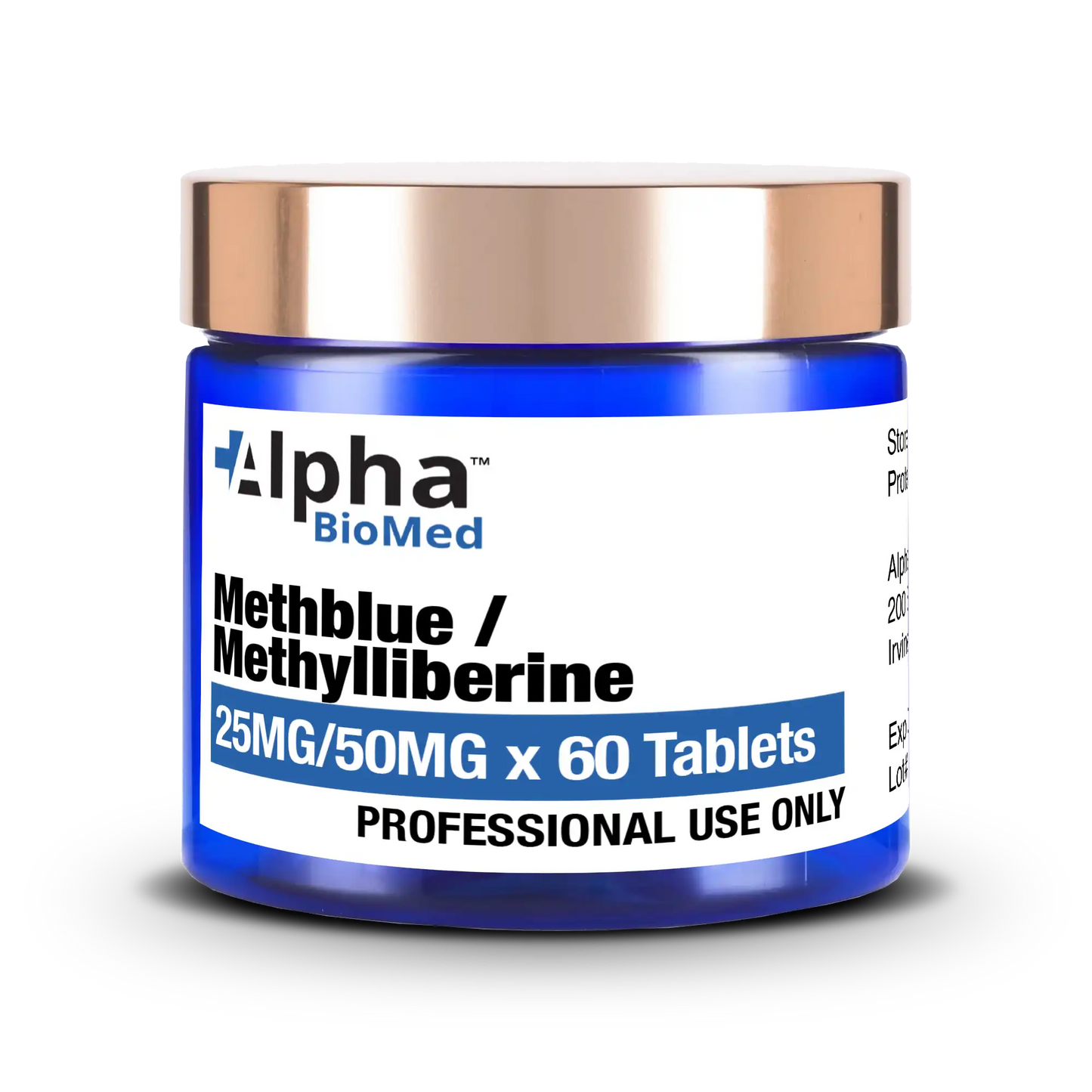 Methblue (25mg) / Methylliberine (50mg) x 60 Tablets