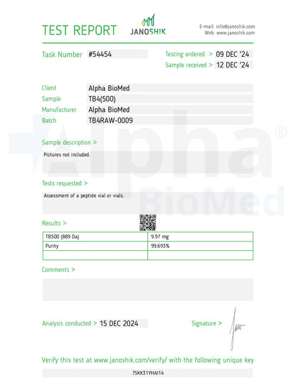 Thymosin Beta 4 (TB500) (10mg)