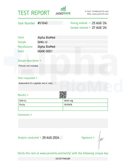 GHK-Cu (100mg)