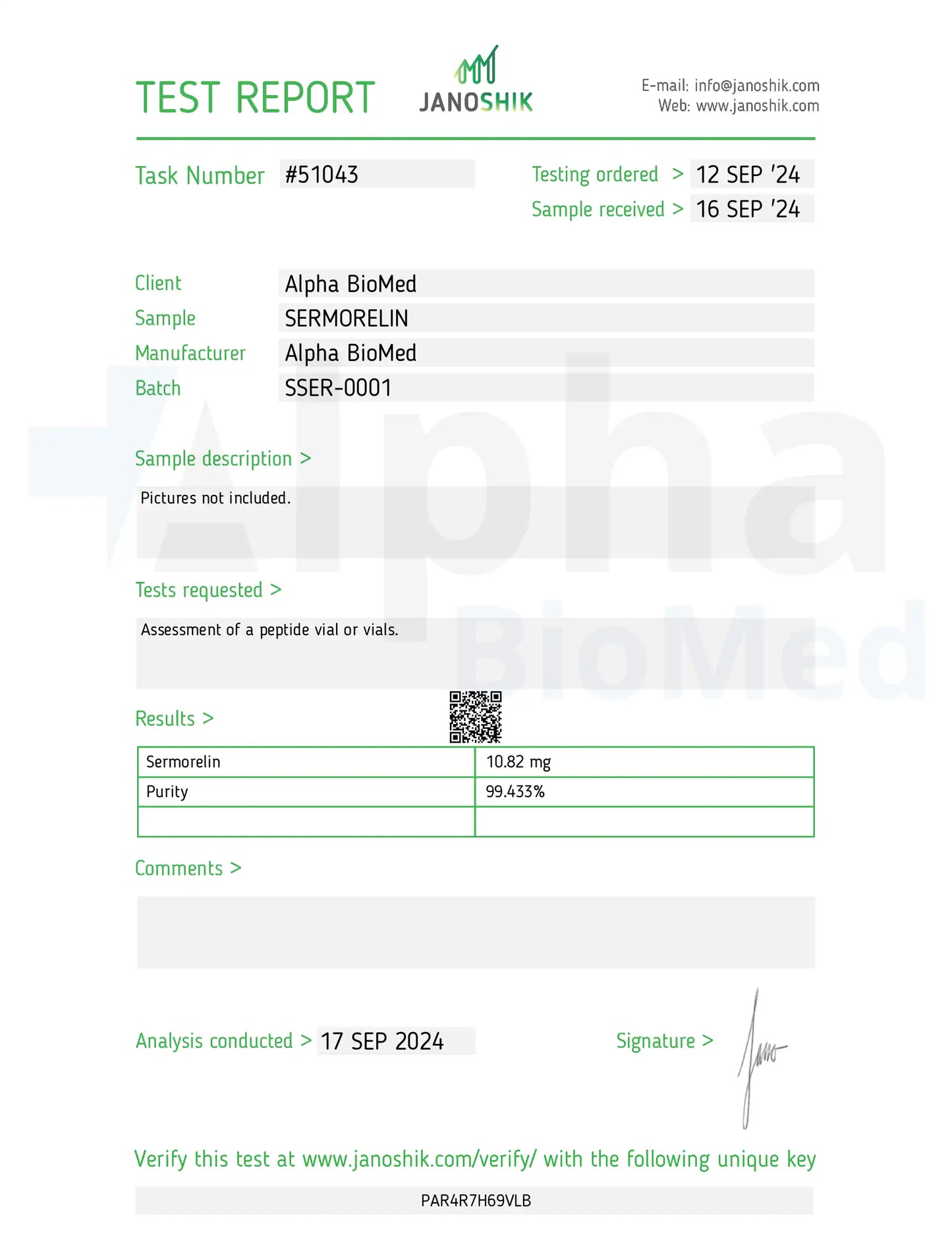 Sermorelin (10mg)