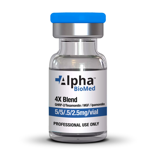 4X Blend GHRP-2 (5mg) / Tesamorelin (5mg) / MGF (500mcg) / Ipamorelin (2.5mg)